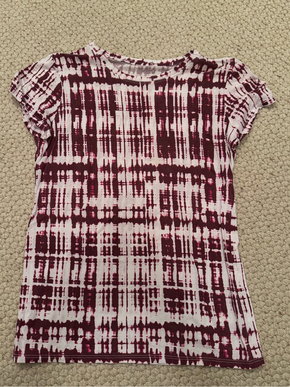 VINCE Ikat Print Tee- Medium